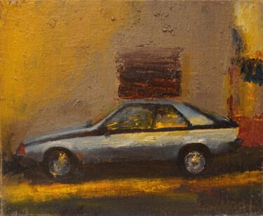 Painting titled "Renault Fuego" by Manuel Leonardi, Original Artwork, Oil