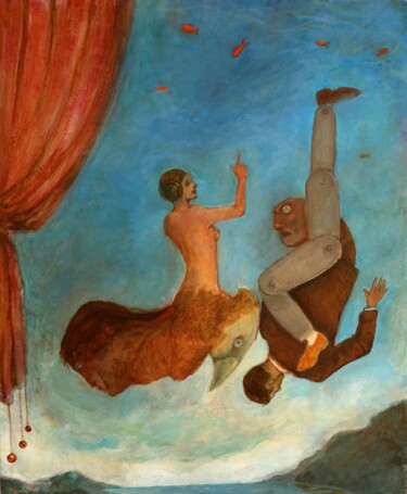 Malerei mit dem Titel "Rideau" von Manuel Marchionni, Original-Kunstwerk, Acryl