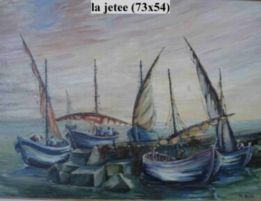 Painting titled "lagune 3" by Manuel Martin, Original Artwork