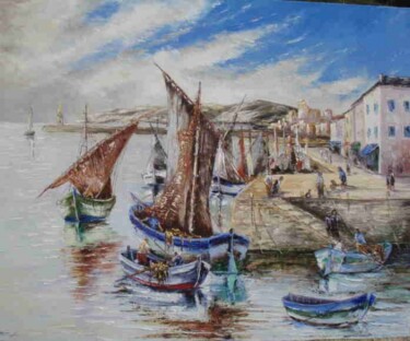 Painting titled "VOILES ANCIENNES" by Manuel Martin, Original Artwork