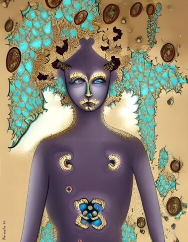 Digital Arts titled "Mystique" by Manuel Moinelo, Original Artwork, Digital Collage