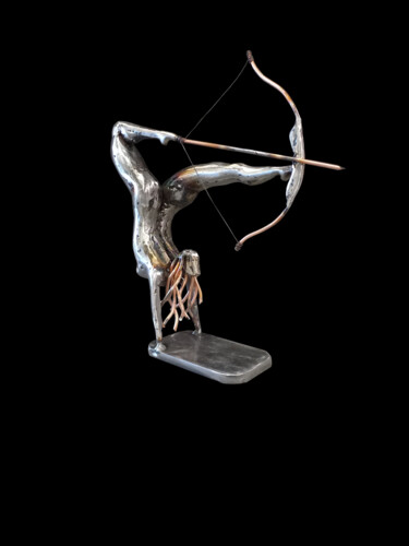 Sculpture titled "Aela" by Manuel Quaresima, Original Artwork, Metals