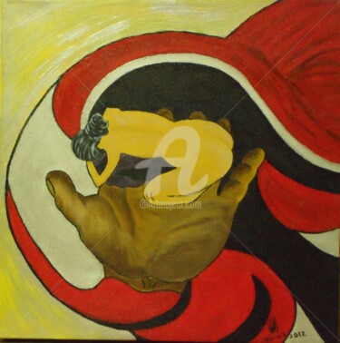 Pintura intitulada "Pureza" por M.Rocha, Obras de arte originais, Óleo