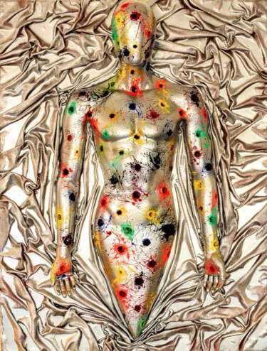 제목이 "Explosion Of Emotio…"인 미술작품 Manuel Tallini로, 원작, 아크릴 나무 들것 프레임에 장착됨