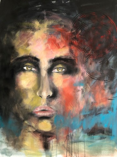 Peinture intitulée "« SHE »" par Gutierrez, Œuvre d'art originale, Huile