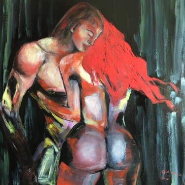 Painting titled "Le temps de l'Amour" by Gutierrez, Original Artwork