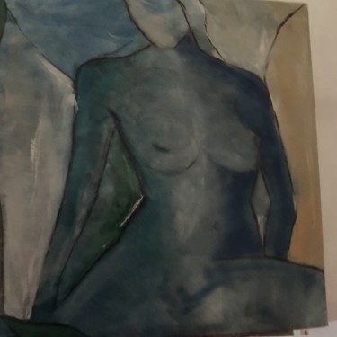 Peinture intitulée "Triptyque femme 2" par Gutierrez, Œuvre d'art originale