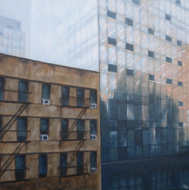 Pittura intitolato "Contrast in NY" da Manuela Limacher, Opera d'arte originale, Acrilico