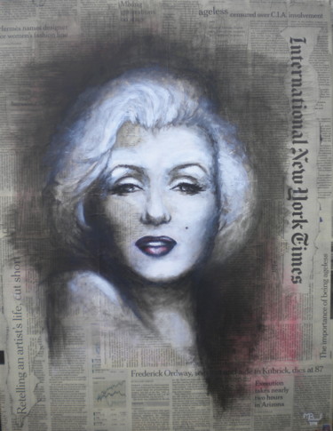 Peinture intitulée "Norma Jeane.jpg" par Manuela Limacher, Œuvre d'art originale, Acrylique