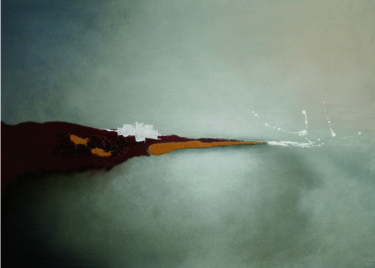 Peinture intitulée "Lagune" par Manuela Limacher, Œuvre d'art originale, Acrylique