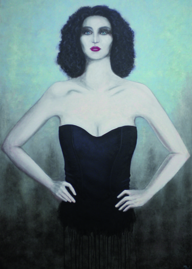 Painting titled "Tonia" by Manuela Limacher, Original Artwork, Acrylic