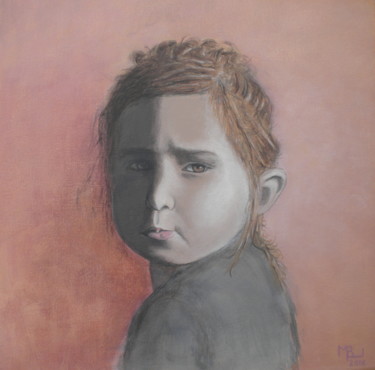 Painting titled "Lila" by Manuela Limacher, Original Artwork, Acrylic
