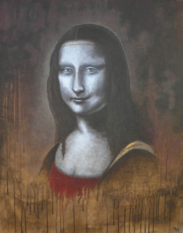 Painting titled "Ma Mona" by Manuela Limacher, Original Artwork, Acrylic