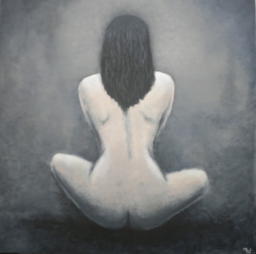 Painting titled "Méditation" by Manuela Limacher, Original Artwork, Acrylic