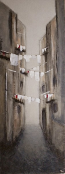 Pittura intitolato "Bucato" da Manuela Limacher, Opera d'arte originale, Acrilico