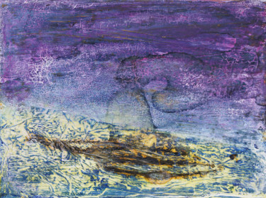 Pintura titulada "Meer und Land I" por Manuela Mordhorst, Obra de arte original, Acrílico Montado en Bastidor de camilla de…