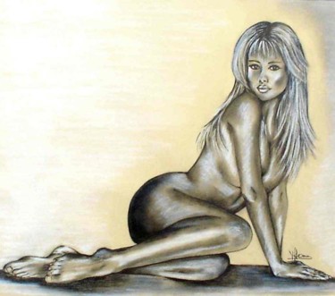 Peinture intitulée "Claudia" par Manuela Hames, Œuvre d'art originale