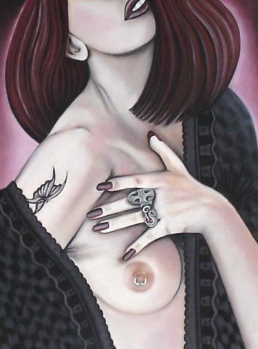 Peinture intitulée ""Gothika's"" par Manuela Hames, Œuvre d'art originale