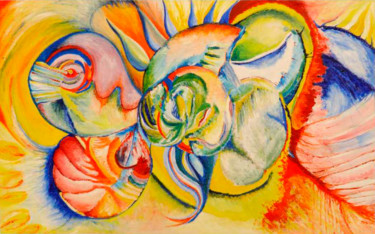 Pittura intitolato "Sogni" da Manuela Nicolini, Opera d'arte originale, Acrilico