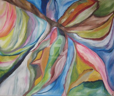 Painting titled "Natureza I" by Manuela Sobral, Original Artwork, Acrylic