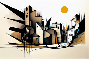 Artes digitais intitulada "Conceptual Urban I" por Manueldoliveira, Obras de arte originais, Pintura digital