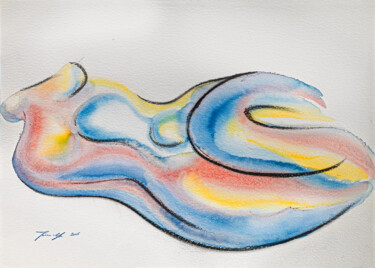Peinture intitulée "Disegno n.1" par Manuelita Iannetti, Œuvre d'art originale, Aquarelle