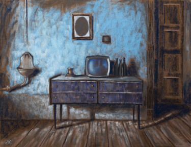 Les Vestiges Painting titled "Les Vestiges" by Manuel, Original Art, Pastel