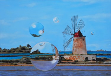 moulin-a-bulles-final.jpg Peinture intitulée "moulin-a-bulles-fin…" par Manu Surreabulliste, Œuvre d'art originale, Huile