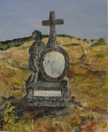 Peinture intitulée "Calvaire" par Marie-Rose Blattner, Œuvre d'art originale, Huile