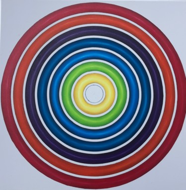 Schilderij getiteld ""Colores"from the r…" door Many Novo, Origineel Kunstwerk, Olie