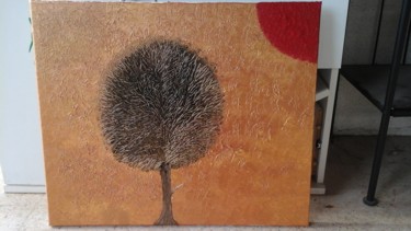 Malerei mit dem Titel "Tableau l arbre de…" von Florence Castelli  Flofloyd, Original-Kunstwerk, Acryl