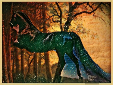 Photography titled "Photo de cheval rev…" by Florence Castelli  Flofloyd, Original Artwork