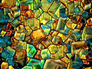 Photographie intitulée "Des cubes façon flo…" par Florence Castelli  Flofloyd, Œuvre d'art originale