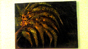 Painting titled "Les mimosas" by Florence Castelli  Flofloyd, Original Artwork, Acrylic