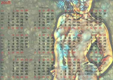 Photographie intitulée "Un calendrier à ma…" par Florence Castelli  Flofloyd, Œuvre d'art originale