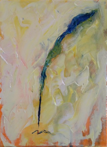 Peinture intitulée "Plume" par Marie A. Pelletier, Œuvre d'art originale