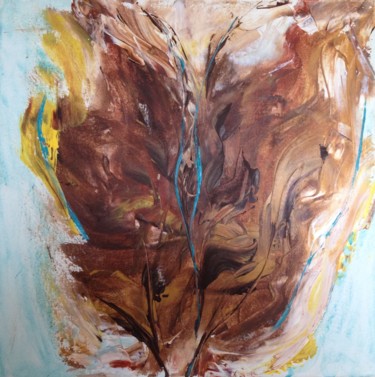 Painting titled "Tendresse" by Marie A. Pelletier, Original Artwork