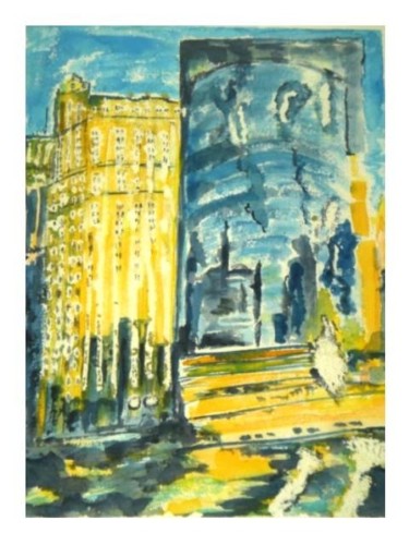 Painting titled "Chicago Places Refl…" by Mapie, Original Artwork