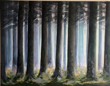 Painting titled "bosque" by Mapra, Original Artwork, Oil