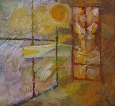Painting titled "abstract" by Maqbool Ahmed, Original Artwork