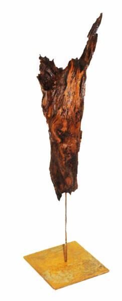 Скульптура под названием "Pan" - André Maquestiau, Подлинное произведение искусства, Дерево