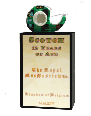 Escultura intitulada "The scotched Scot" por André Maquestiau, Obras de arte originais, Outro