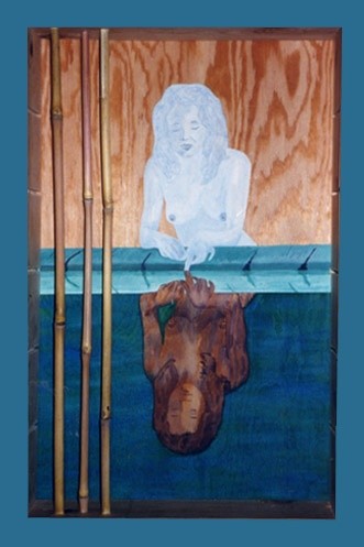 Peinture intitulée "Le Bain de Marie" par André Maquestiau, Œuvre d'art originale