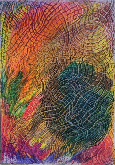 Tekening getiteld "Untitled_22." door Mariana Sobkiv, Origineel Kunstwerk, Pastel