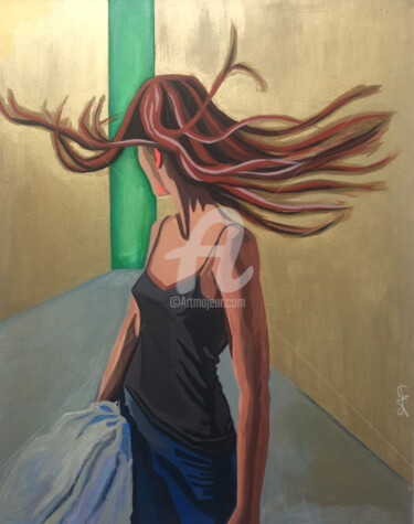 Painting titled "READY TO BE CONNECT…" by Mar.S, Original Artwork, Acrylic