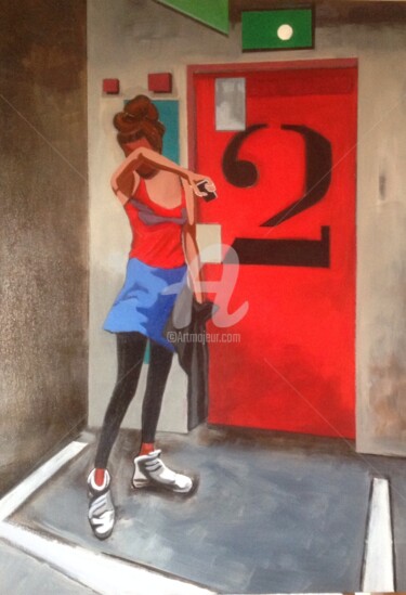 Peinture intitulée ""DAB COMME POGBA#1"" par Mar.S, Œuvre d'art originale, Acrylique