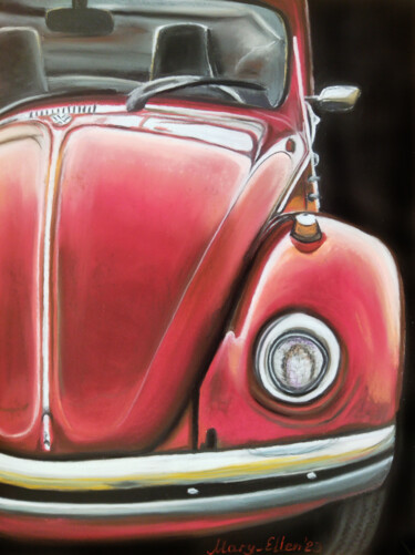 绘画 标题为“Volkswagen Beetle” 由Mariam Mary-Ellen, 原创艺术品, 粉彩