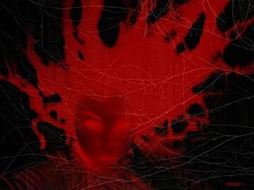 Digital Arts titled "blood splatter" by Mar, Original Artwork