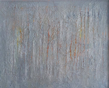 Painting titled "Winter forest" by Mara, Original Artwork, Acrylic