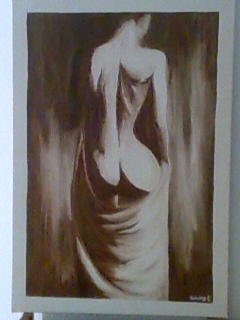 Pintura titulada "En la desnudez" por Mara, Obra de arte original, Oleo